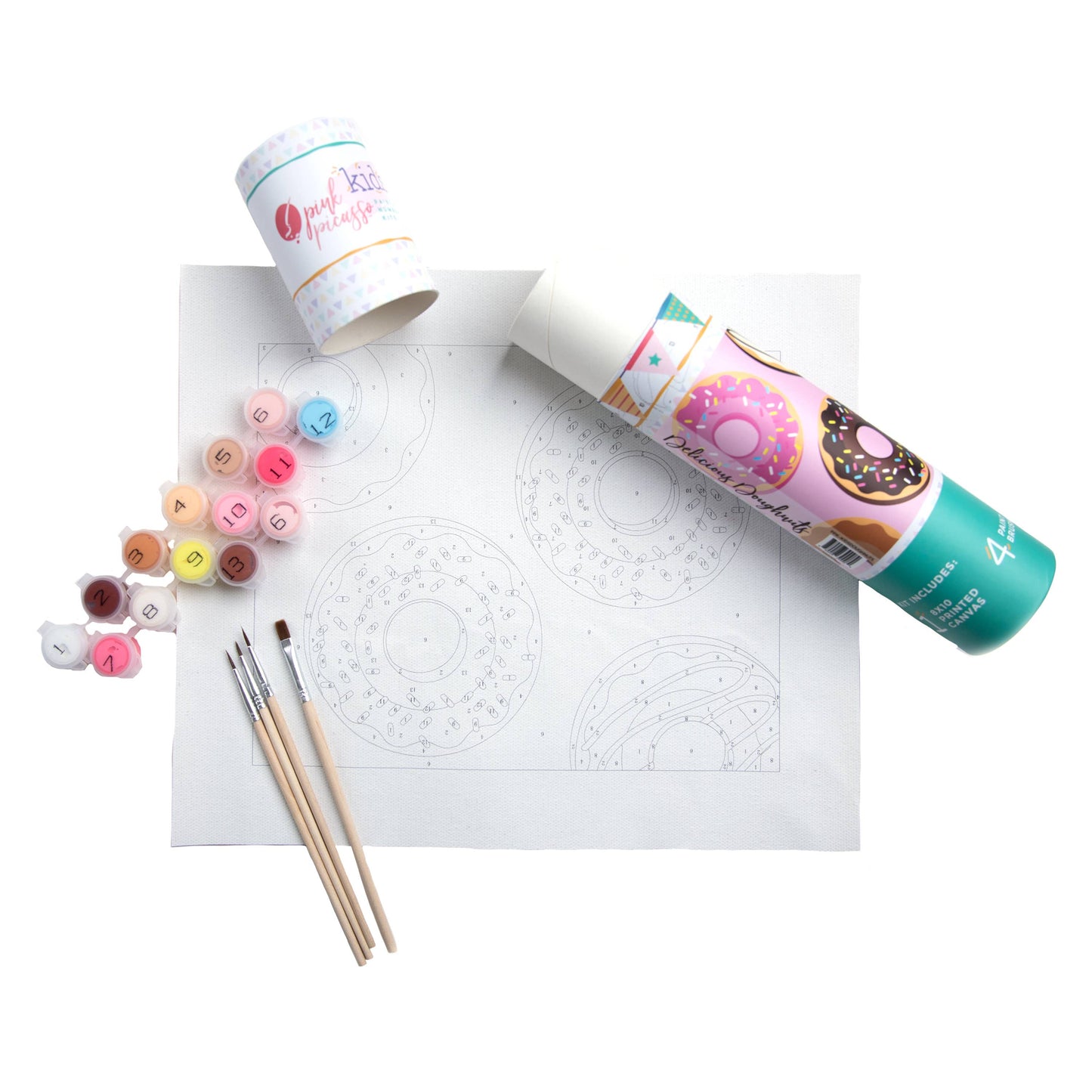 Delicious Doughnuts Paint By Numbers Kit