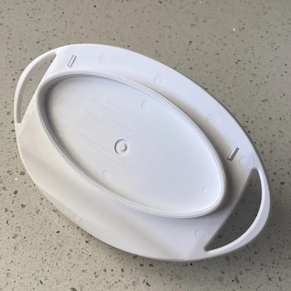 Countertop Flip-Top Butter Dish w/ Matching Spreader - Ivory