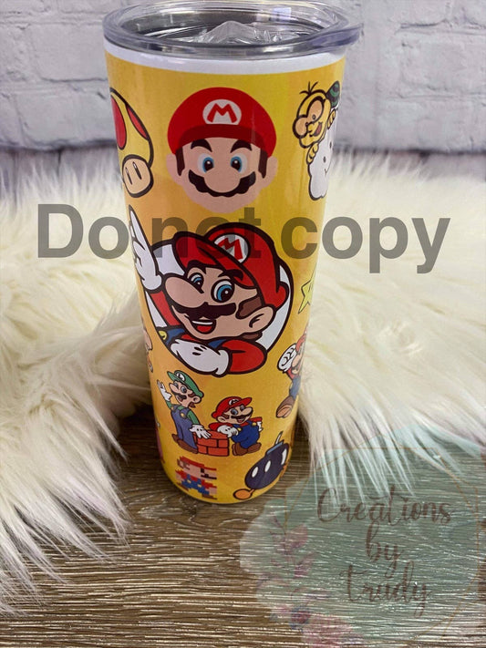 Super Mario Sublimated Tumbler