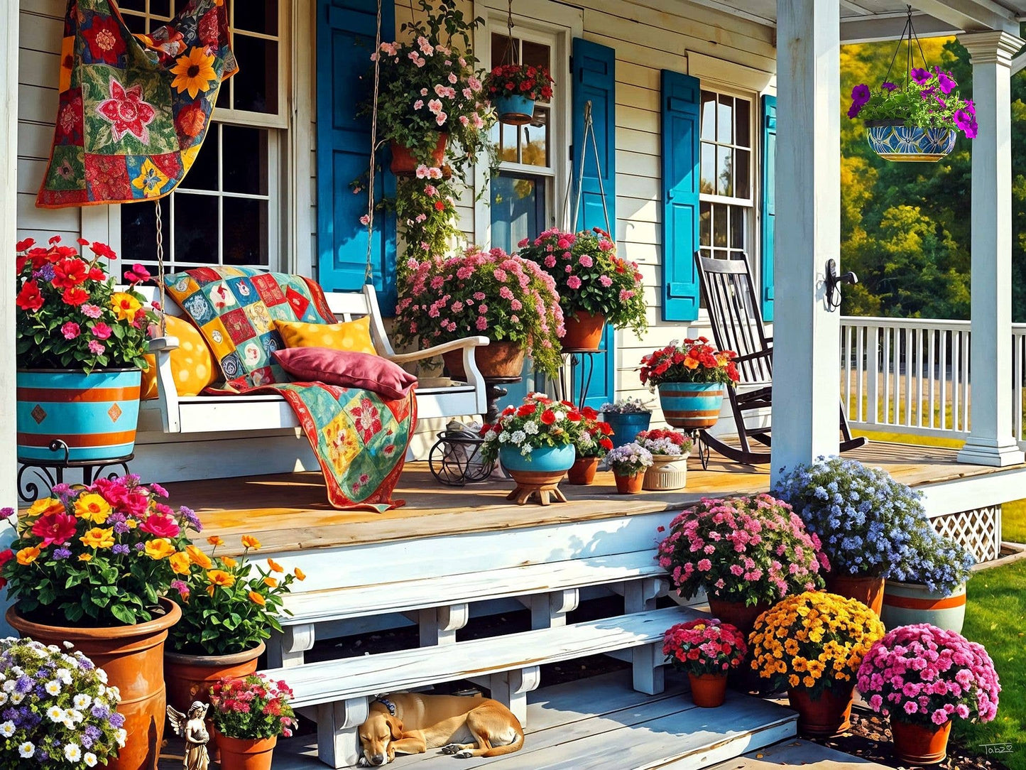 Front Porch 500 Piece Jigsaw Puzzle