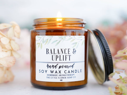 The Little Flower Soap Co - Balance and Uplift 4oz Soy Candle