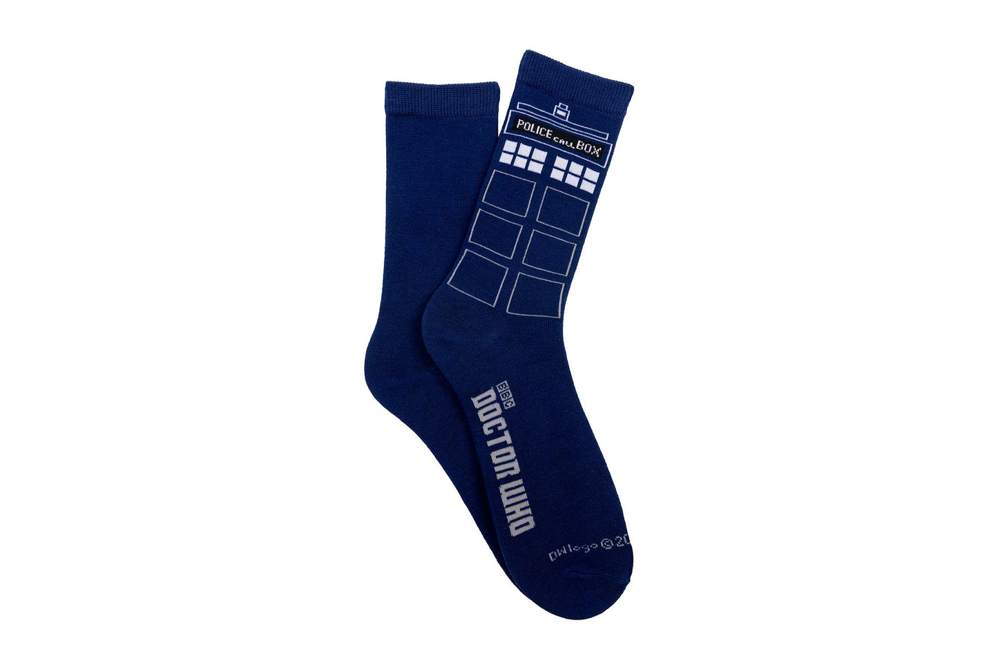 Doctor Who Striped Tardis Crew Sock