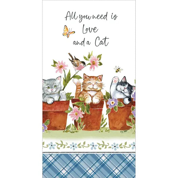 All You Need is Love and a Cat Kitchen Towel