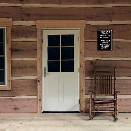 A-hole Metal Tin Sign