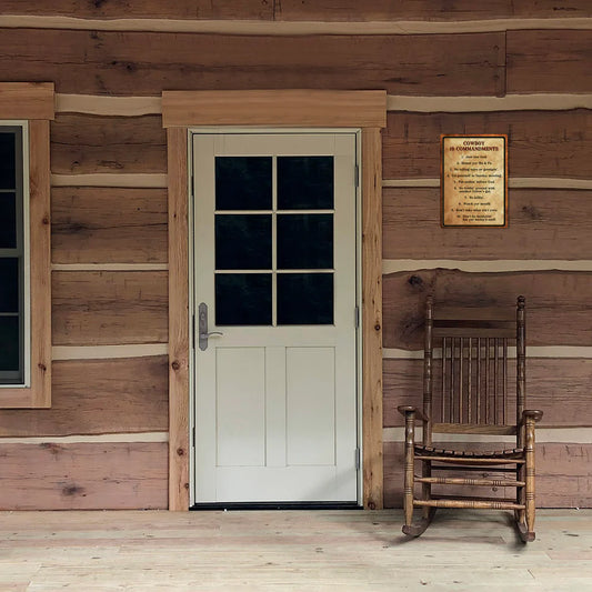 Cowboy 10 Commandments Tin Sign