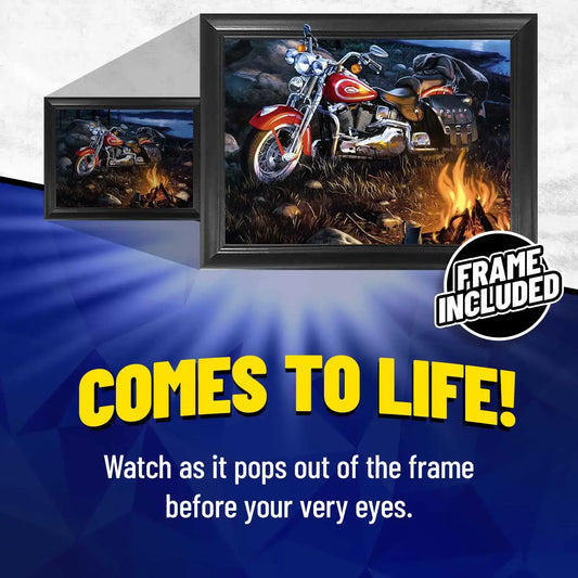 Harley Davidson 3D Lenticular Wall Art