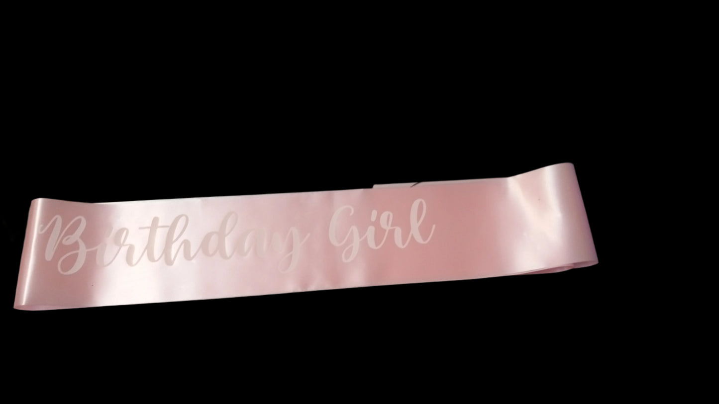 Birthday Girl Sash