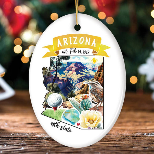 Artistic Arizona State Themes Christmas Ornament