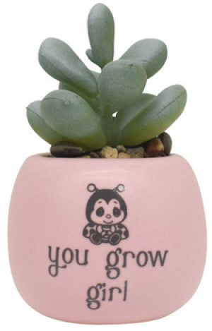 You Grow Girl Precious Moments Artificial Succulent
