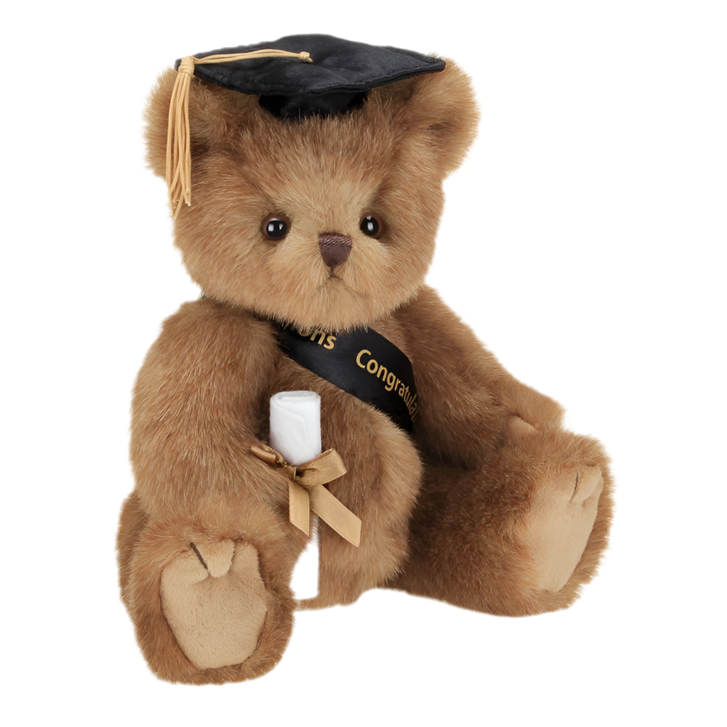 Smarty Graduation Bear Black Hat
