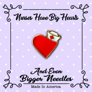 Nurses Have Big Hearts Lapel Pin