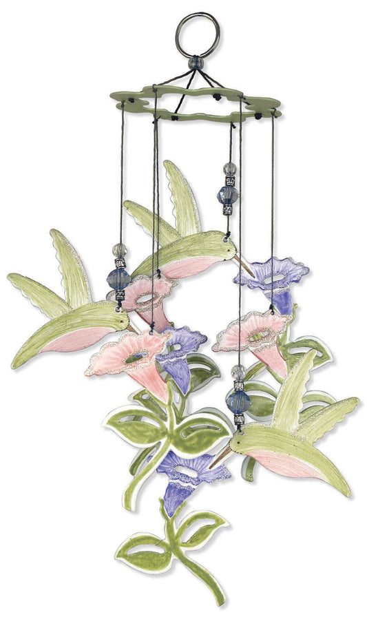 Hummingbird and Flowers Chime