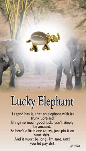 Lucky Elephant Lapel Pin