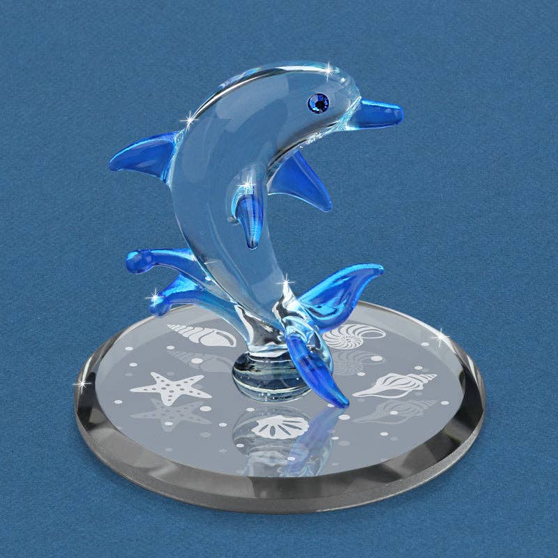 Dolphin Glass Figurine