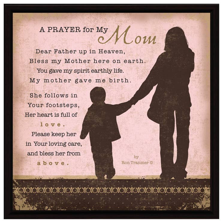 A Prayer for My Mom Plaque