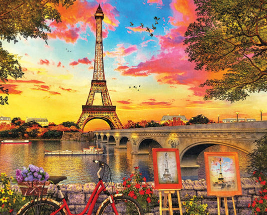 Paris Sunset 350 Piece Jigsaw Puzzle