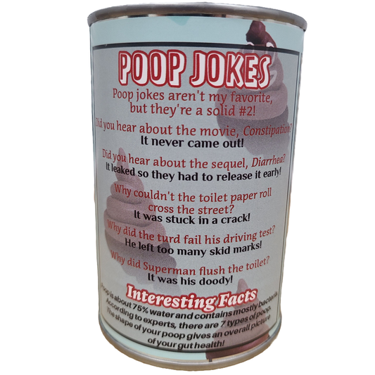Canned Poop - Funny Gag Gift Dirty Santa White Elephant: Pop Top Lid