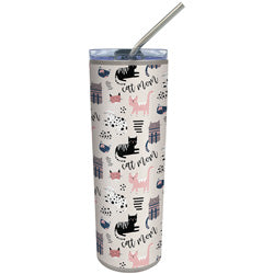 Cat Mom 23oz Tumbler with Straw