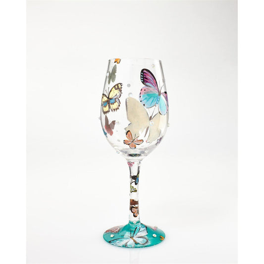 Butterfly Wishes Lolita Wine Glass