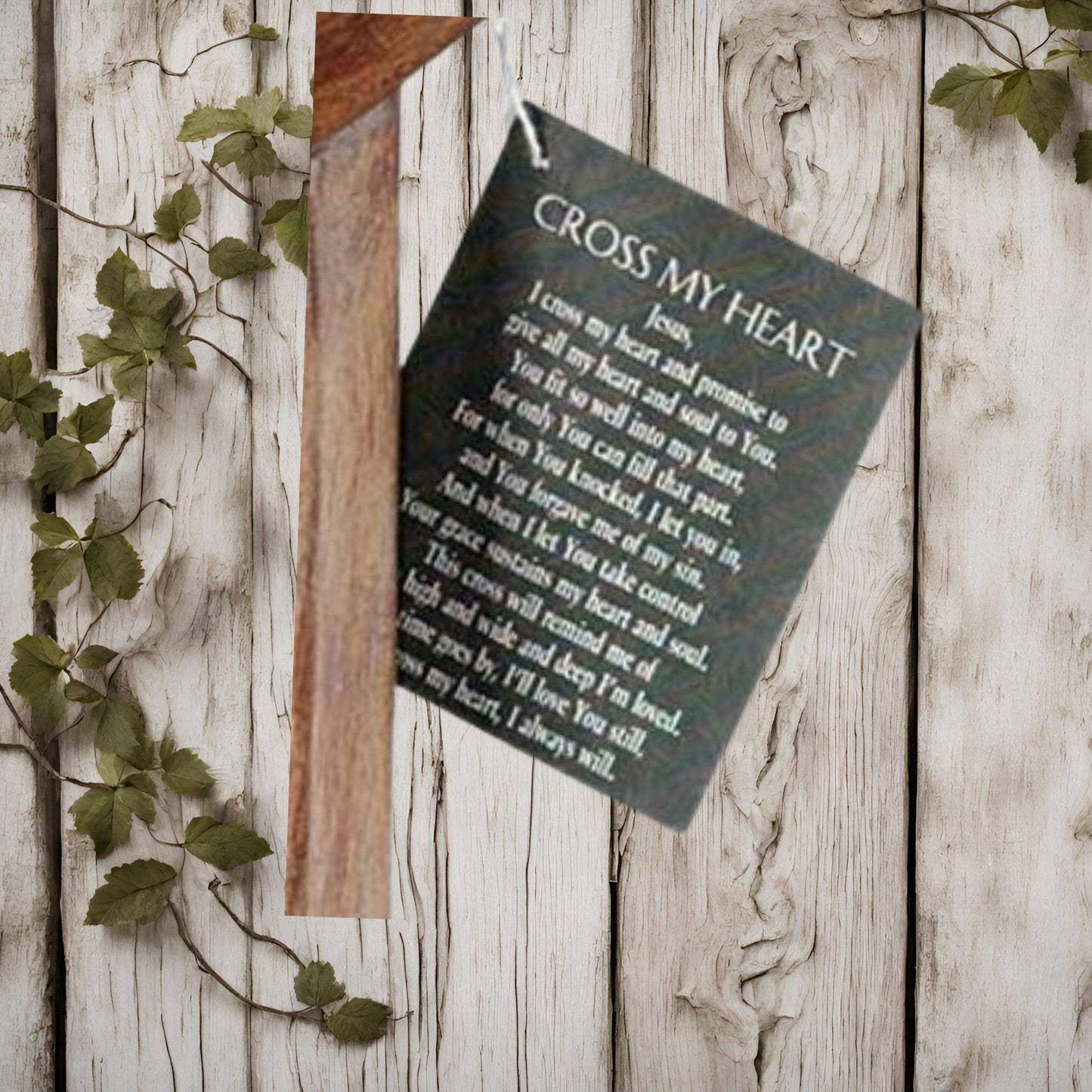 Cross My Heart Wall Cross