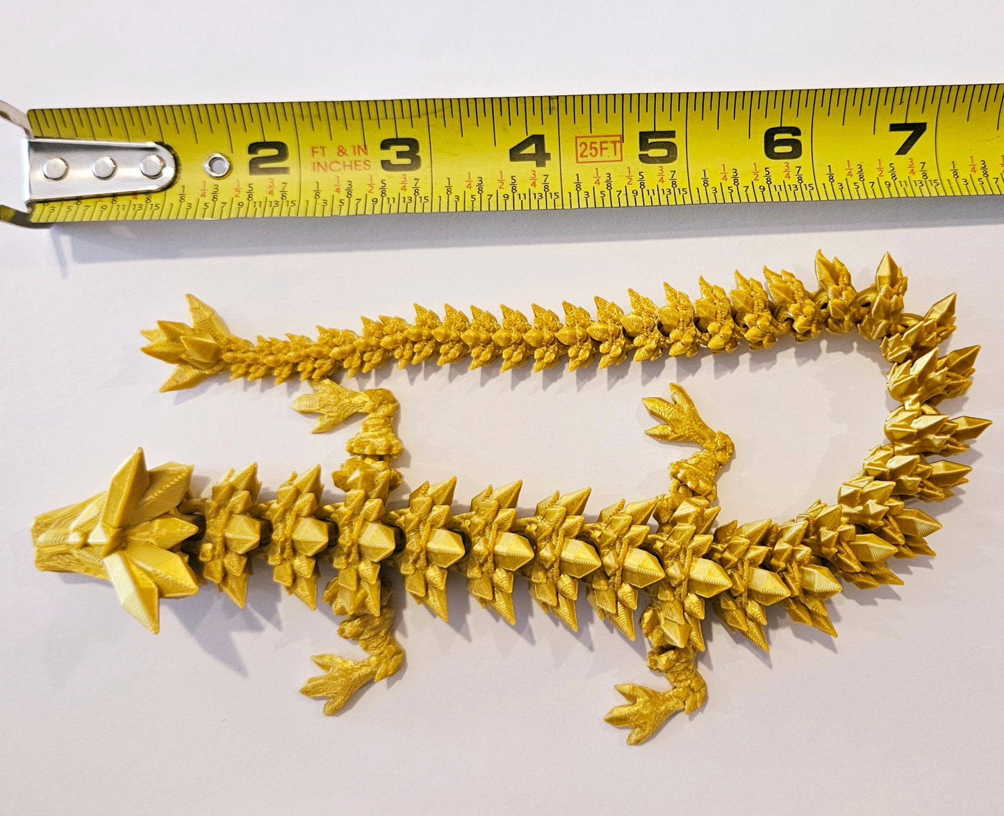 Gold Articulated Crystal Dragon