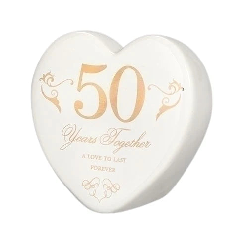 50 Years Together Anniversary Heart