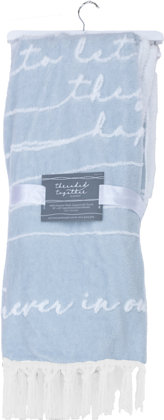 Forever In Our Hearts Inspirational Plush Blanket