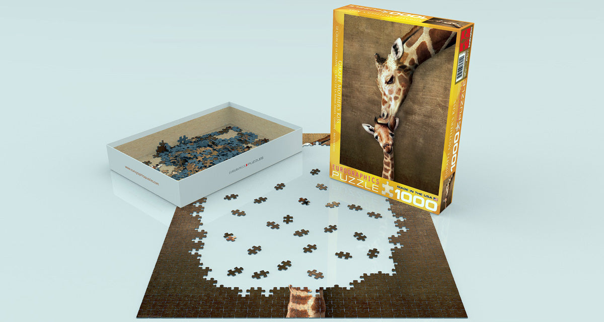 Giraffe Mother's Kiss Puzzle