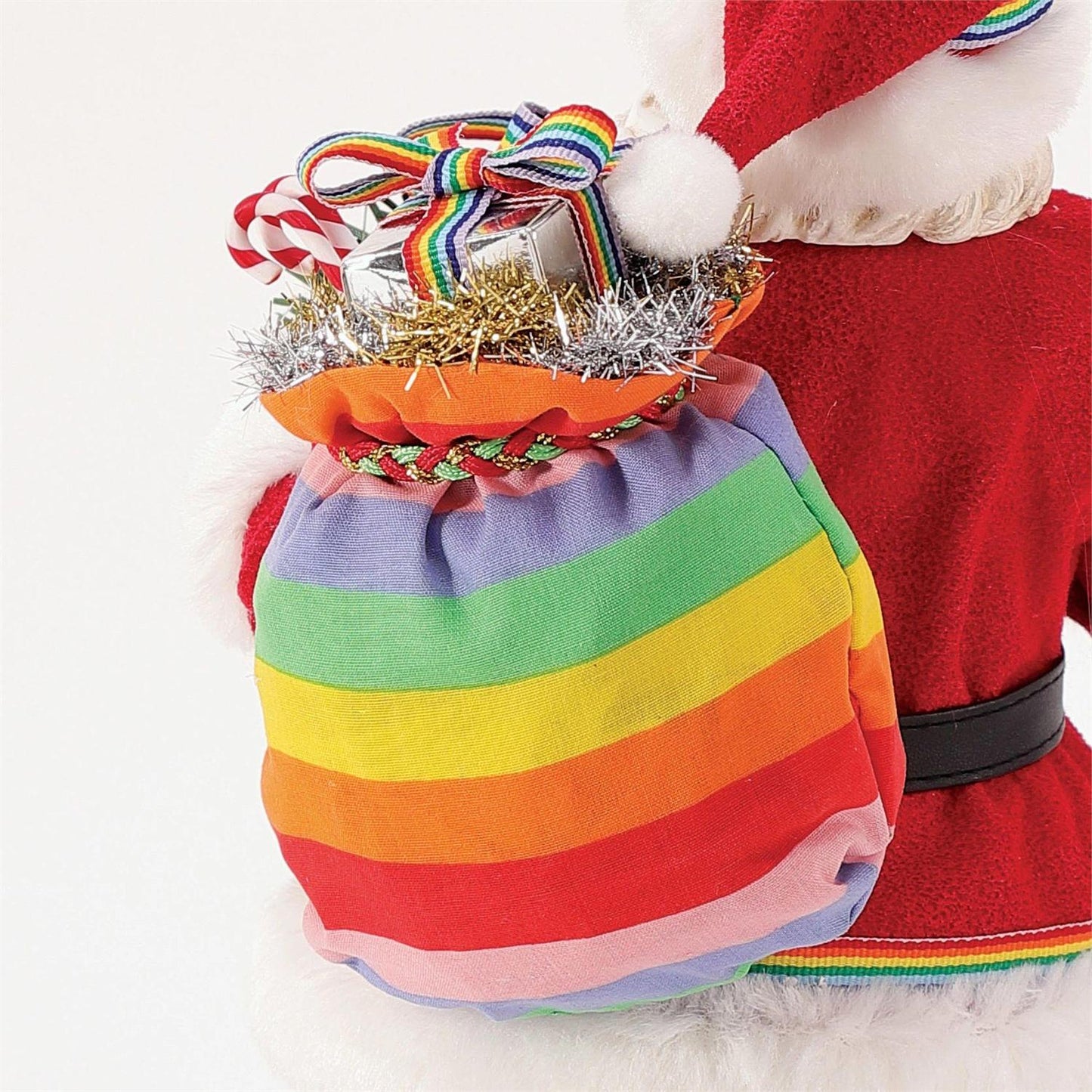 Possible Dreams Rainbow Greetings Santa Figurine