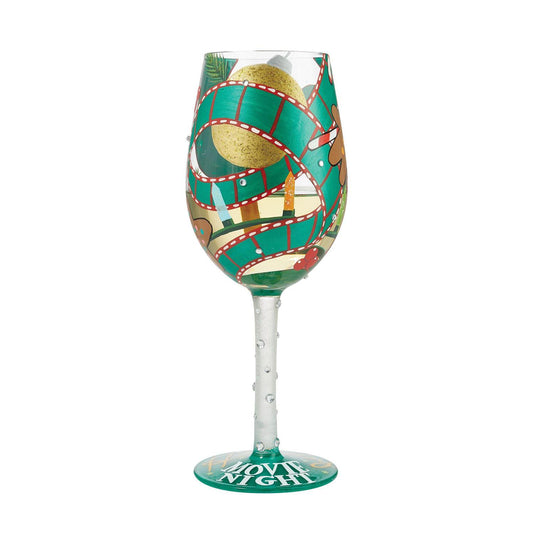 My Holiday Movie Night Lolita Wine Glass
