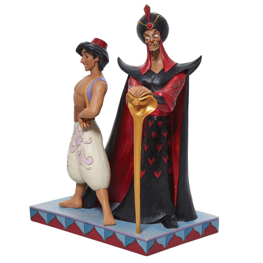 Aladdin and Jafar Good Vs Evil Jim Shore Disney Figurine