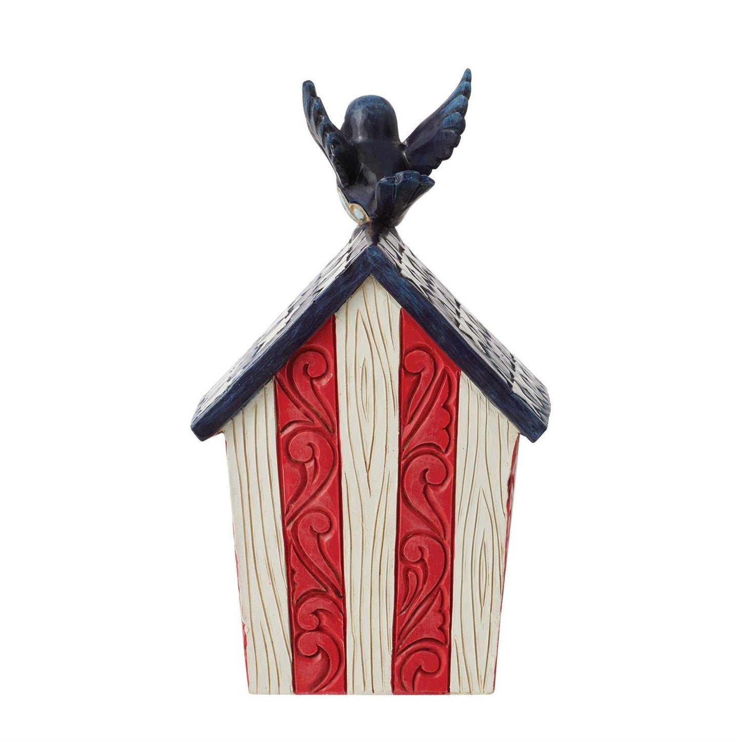 Jim Shore "Star Spangled Songbirds" Patriotic Decorative Birdhouse