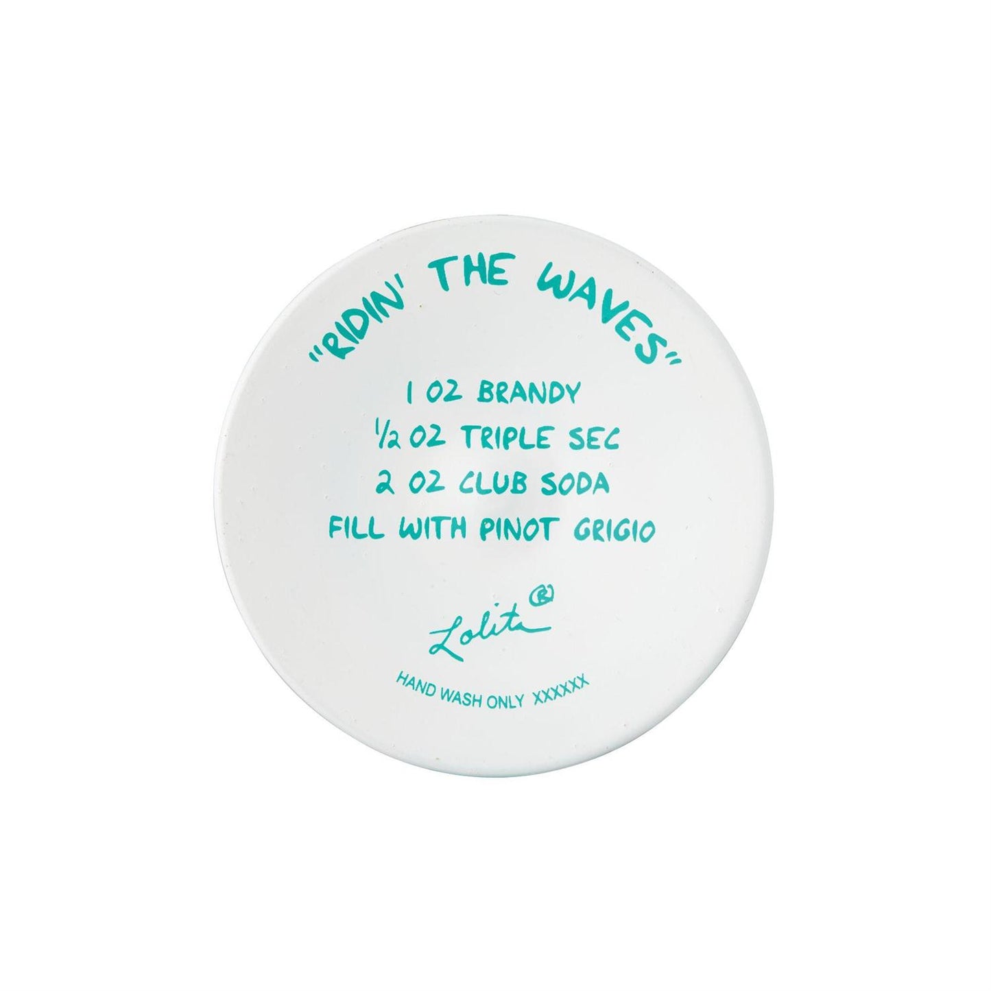 Ridin' the Waves Lolita Wine Glass