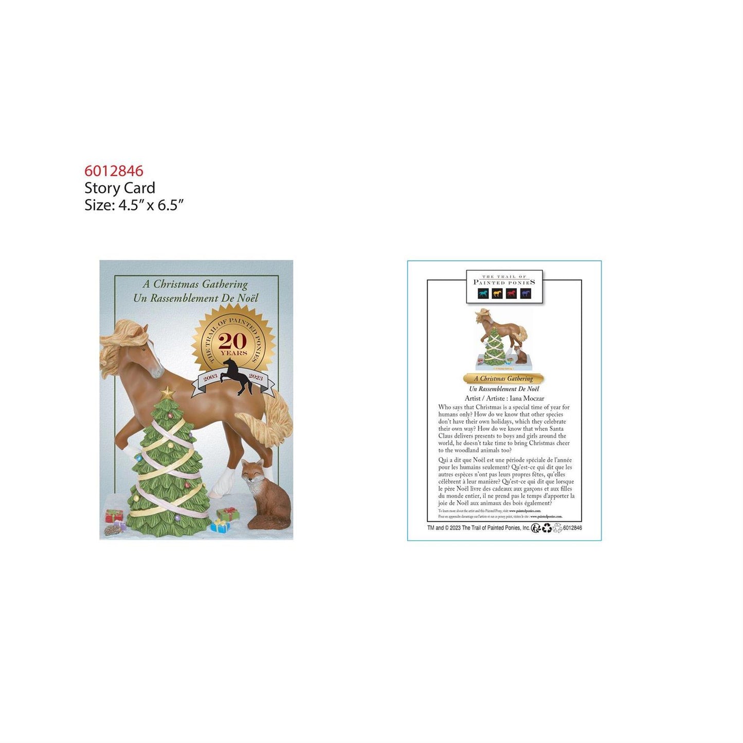 A Christmas Gathering Painted Ponies Figurine