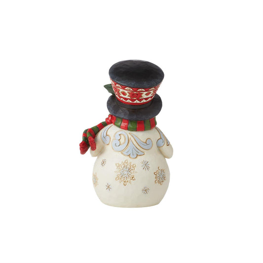 Fun and Frosty Pint Sized Jim Shore Snowman Figurine
