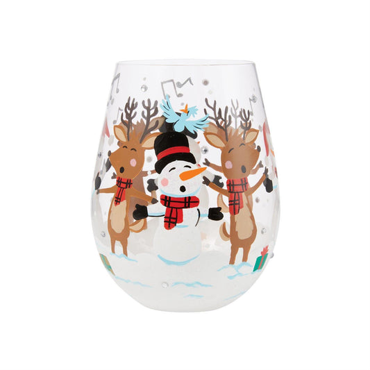 A-Caroling We Go Lolita Stemless Wine Glass