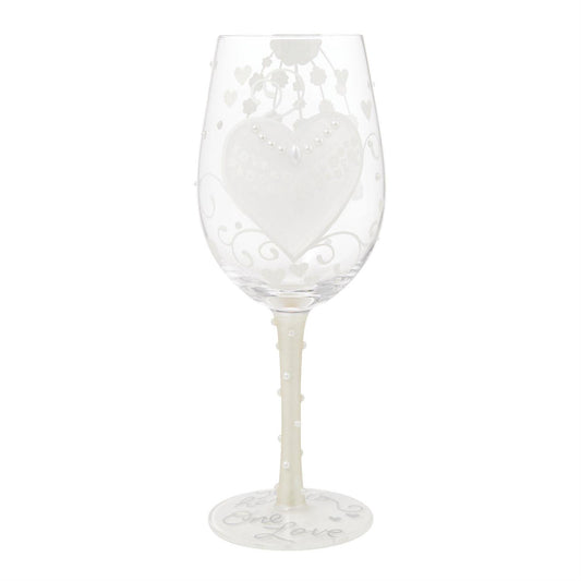 Bride Two Hearts Lolita Wine Glass