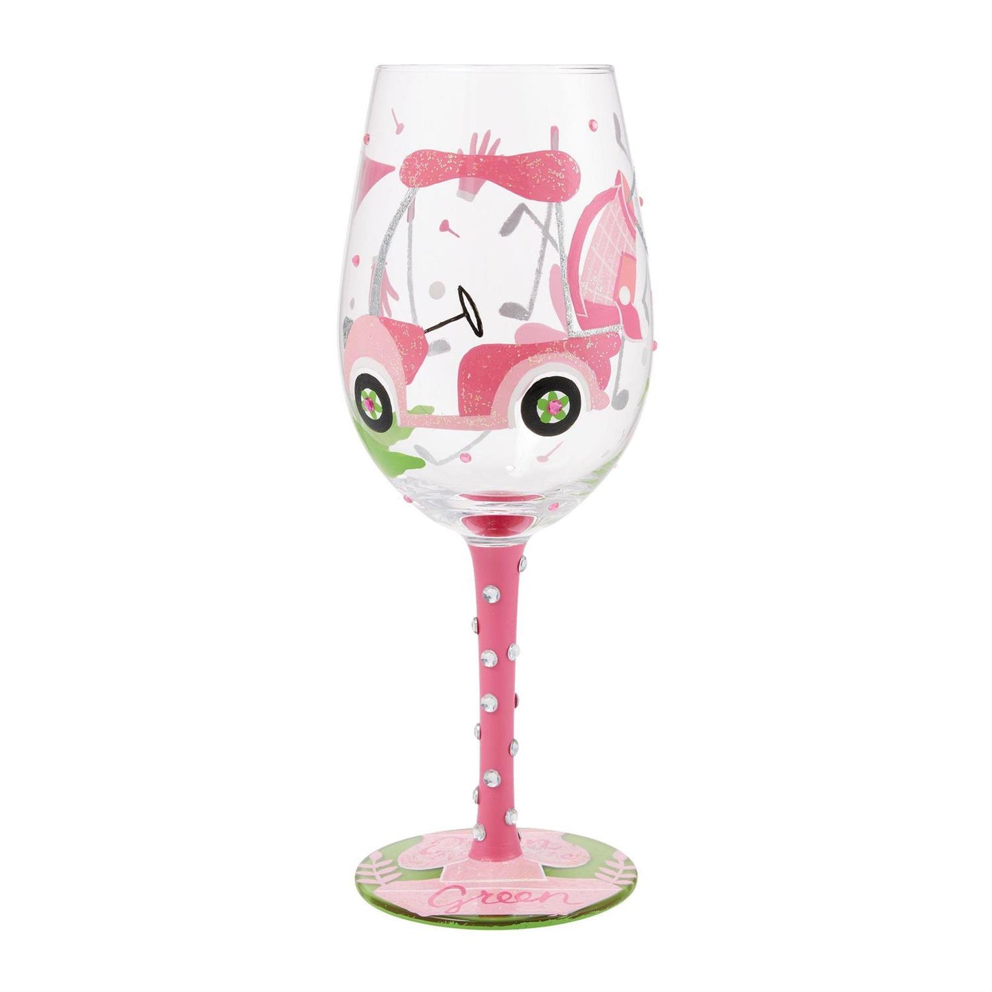 Queen of the Green Lolita Wine Glass