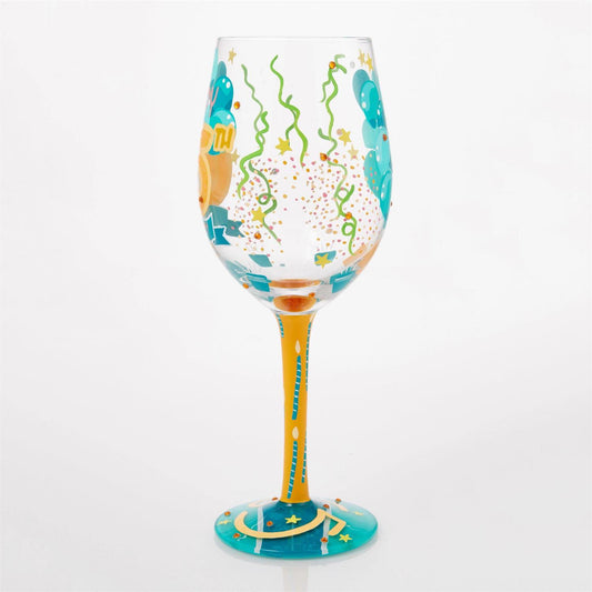 Happy 65th Birthday Lolita Wine Glass