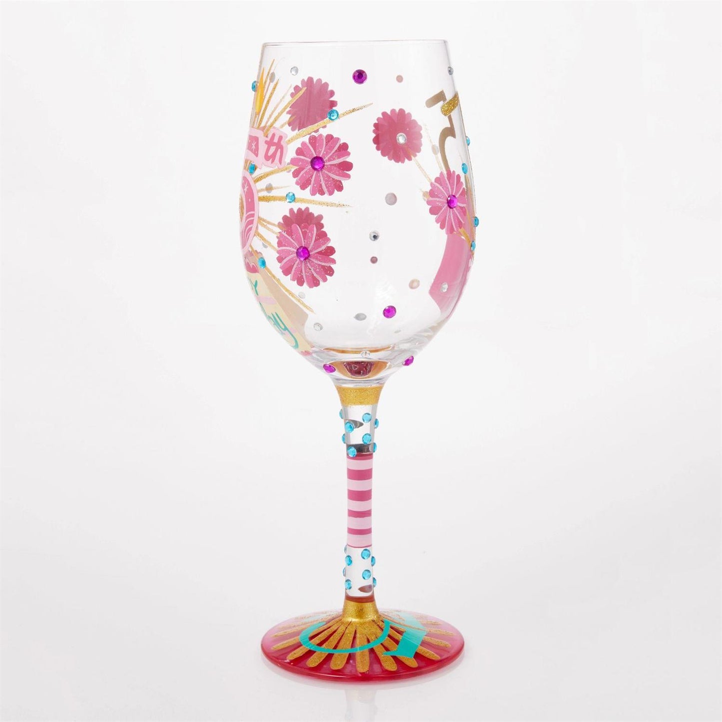 Happy 75th Birthday Lolita Wine Glass