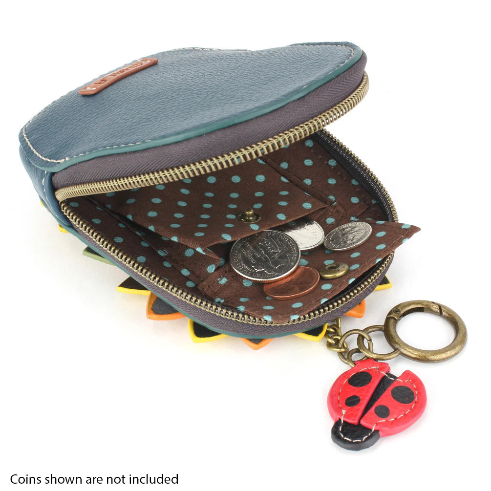 Sunflower Mini Coin Purse Keychain
