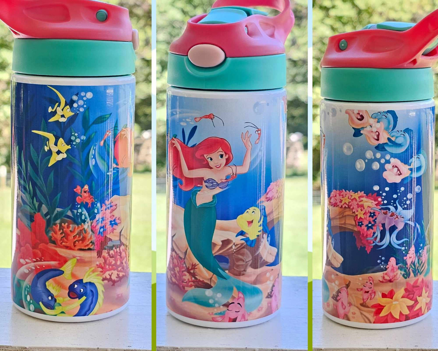 12 Ounce Kids Sippy Cup Tumbler, Little Mermaid, Toddler