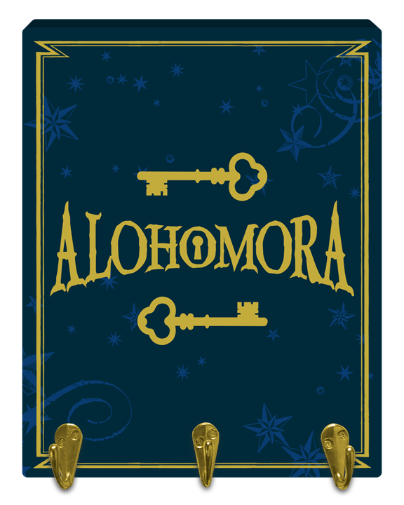 Alohomora Keys 8" x 10" Wall Art w/ Key Hooks