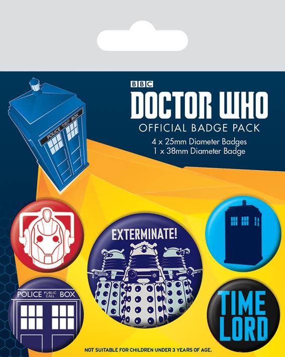 Doctor Who Badge Pack