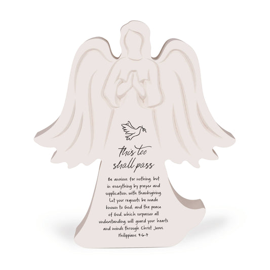 This Too Shall Pass..Angel Wood Sign