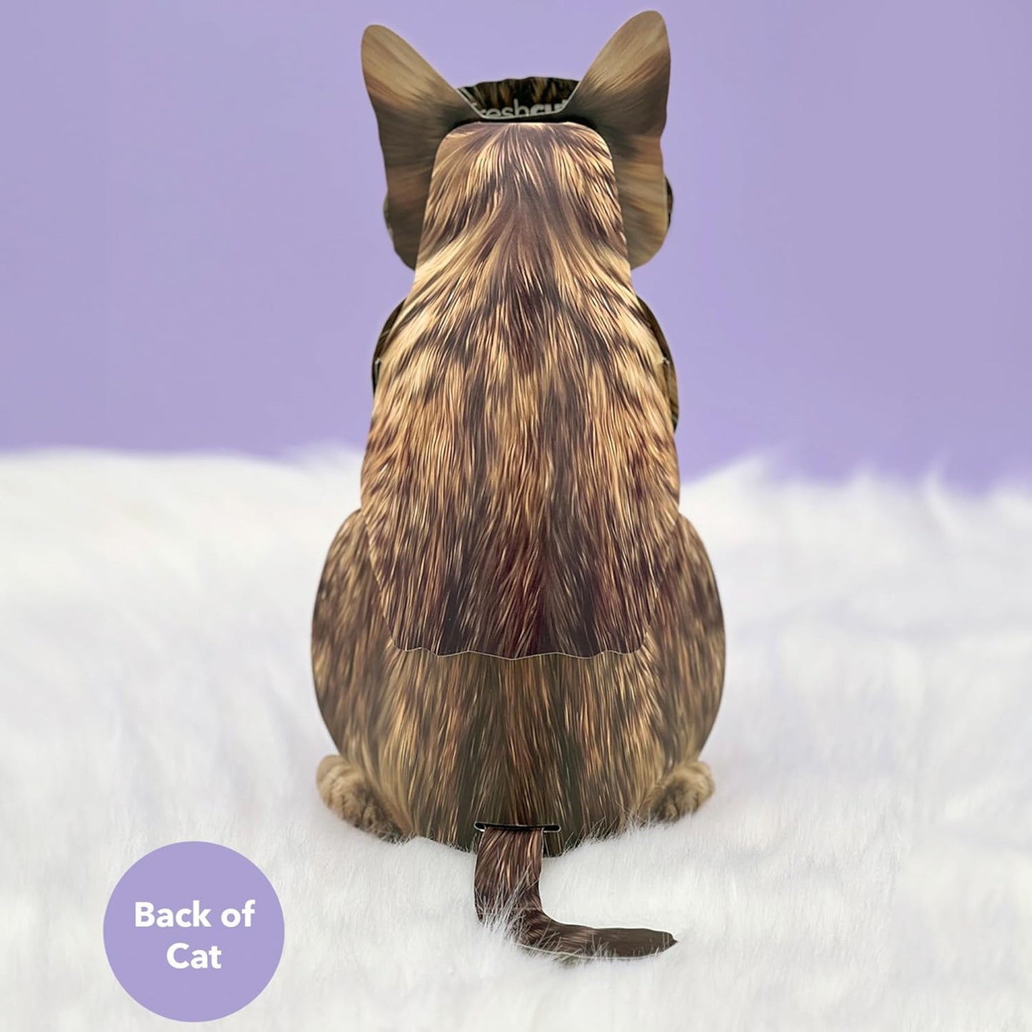 Brown Tabby FreshCut Paper - Pop Up Pet Card
