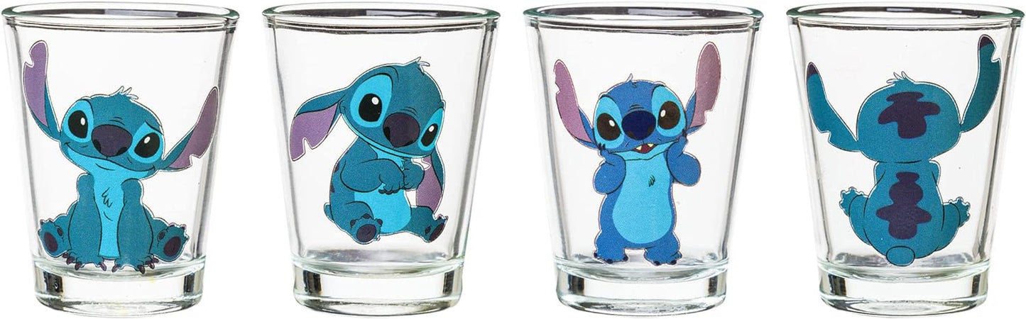 Lilo and Stitch Poses 4pc Mini Glass Set