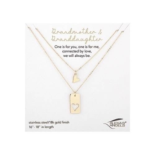 Grandmother and Granddaughter Necklace Set