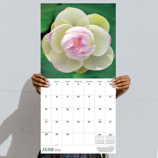 2026 Flowers Wall Calendar