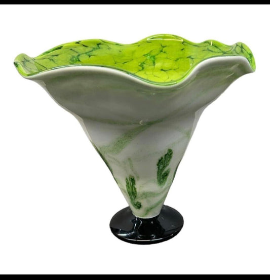 Fenton Art Glass Windblown Vase